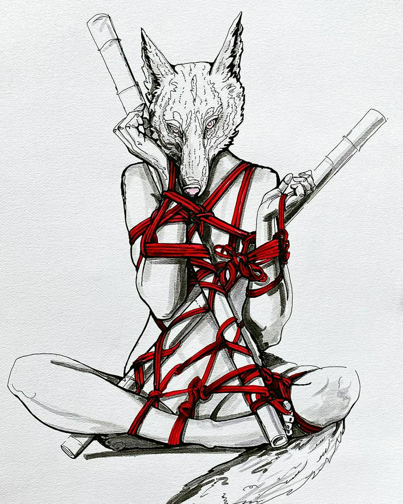 Shibari wolf