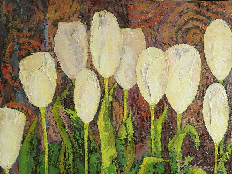 White tulips